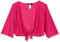 Star Vixen Tie Front Shrug Cardigan Suéter de Hombros, Fucsia, 3X para Mujer