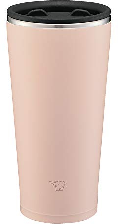 Zojirushi SX-FA45-PZ Stainless Steel Tumbler with Lid, Rotary Open and Close Lid, Heat Retention, Office Work, Home Time, 15.9 fl oz (450 ml), Smoky Pink