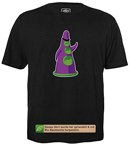 Purpur Tentakel - Herren T-Shirt 4XL | Lustiges Baumwollshirt, Bedrucktes Shirt mit Spruch Print für Nerds & Geeks, 100% Baumwolle, Kurzarm, Rundhalsausschnitt