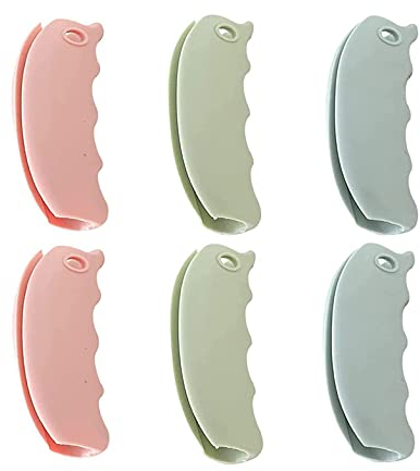 YANGWEN 6xSilikon Griff für Einkaufstaschen Griffe, Wiederverwendbare Plastiktütenhalter Shopping Tragetasche Griff für Lebensmittel Plastikeinkaufstasche