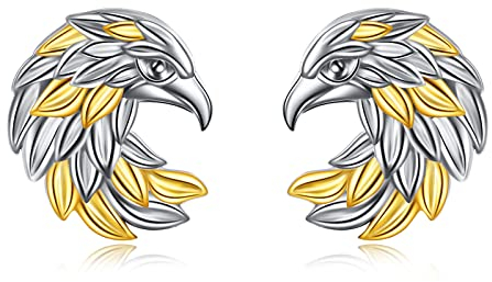 Eagle Ohrringe Sterling Silber Stud Ohrringe für Damen Herren niedliche Tier Schmuck