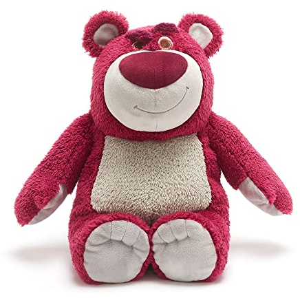 Disney Store Peluche Lotso de Grande Taille, Toy Story, 32 cm, Personnage en Peluche méchant Duveteux avec détails brodés et Finition Douce