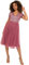Maya Deluxe Damen Embellished Midi Evening Dress For Women Ladies V Neckline With Short Sleeve Prom Wedding Brautjungfernkleid, Desert Rose, 38 EU