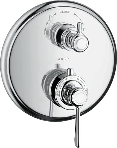 hansgrohe AXOR Montreux Thermostat Unterputz, Ab- und Umstellventil, Hebelgriff, 2 Verbraucher, 16821950, Farbe: Brushed Brass
