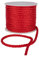 Crepe Cord - 6mm Premium Cotton Rope, Strong Macrame Cord for DIY Craft Projects, Piping Cord for Cushions, Nylon Drawstring Cord, Durable & Multi-Purpose Cotton Nylon Strong String (Red,1m)