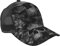 LOUJIN Schwarz Abstrakt Totenkopf Schwarz Abstrakt Totenkopf Baseballmütze für Männer Frauen Sommer Mesh Cap Hip Hop Caps Schwarz Snapback Hüte Papa Trucker Cap, #100, M/Einheitsgröße