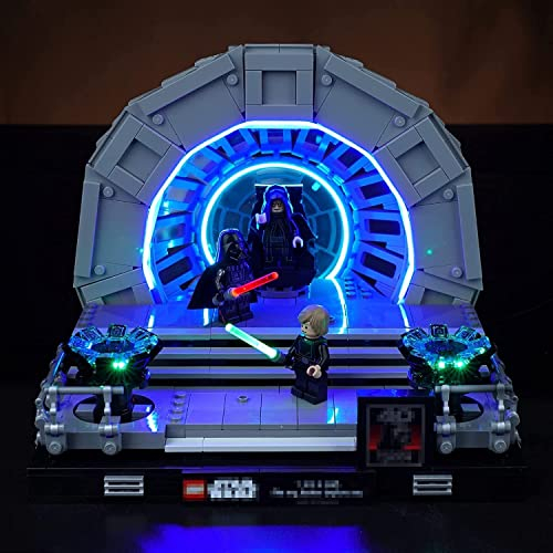 Led Licht Set für Lego Emperor’s Throne Room Diorama (Kein Lego-Modell), Dekorations Led Beleuchtungs Set for Lego 75352 S'tar Wars Emperor’s Throne Room Diorama,Kreatives Geschenk für Erwachsene