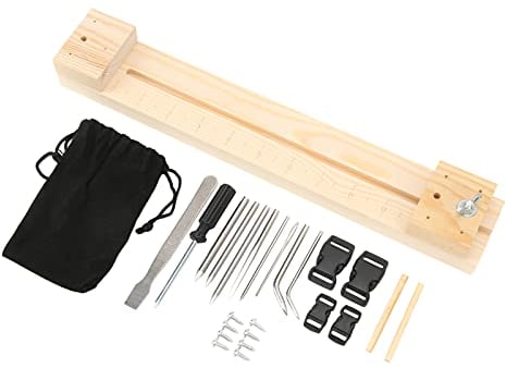 Paracord Armband Vorrichtung - Weben Holzrahmen Mit Stahl Nadel DIY-Kombination Werkzeug Knüpfhilfe Für Halsband Herstellung - Strickwerkzeug Für DIY Hersteller