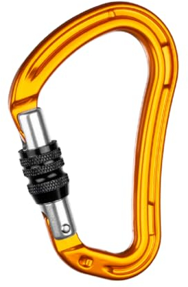 GRIVEL Wide K18N Karabinerhaken aus Aluminium mit Schraubverschluss
