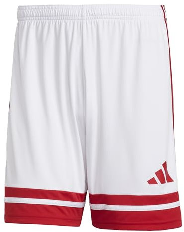 adidas Herren SQUADRA25 Short, White/Team Power red 2, S