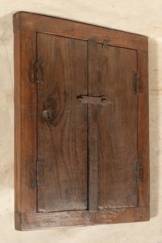 Biscottini Porte intérieure fenêtre L46,5XPR6,5XH61,5 CM - Porte en bois - Portes intérieures et extérieures - Meubles maison