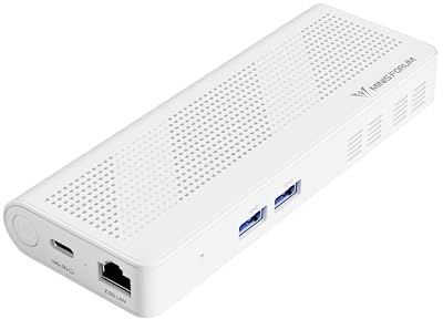 MINIS FORUM S100 Mini PC Stick N100 CPU 4 Kerne/4 Threads, bis zu 3,4 GHz, UHD-Grafikkarte, 8 GB LPDDR5 Single Channel/UFS2.1 256 GB, HDMI/USB-C, RJ45 2,5 G, USB 3.2 Gen 2x2