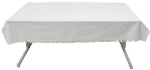 FRANK FLECHTWAREN Tafeldecke Mahon, cremeweiß, Leinenoptik, 100% Baumwolle Maße: 140 x 180 cm