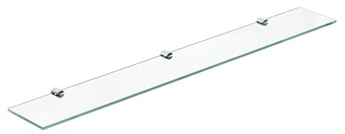 AQUABATOS Estante de Cristal de Pared 80 x 11 cm - Estante de Ducha y Baño