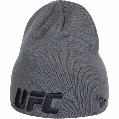 New Era Skull Core UFC Beanie Wintermütze (DE/NL/SE/PL, Alphanumerisch, Einheitsgröße, Grey/Black)