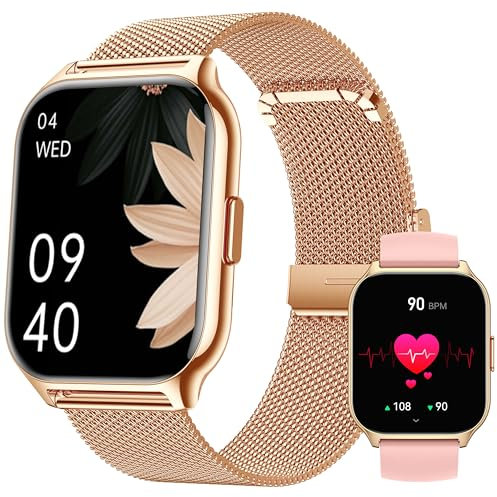 ZOSKVEE Montre Connectée Hommes Femmes,Utilisé avec L'application FitCloudPro, Appel Bluetooth, 2,0 HD avec Tensiomètre, 100+ Sportifs, Fréquence Cardiaque,Cadrans de Montre DIY pour iOS Android