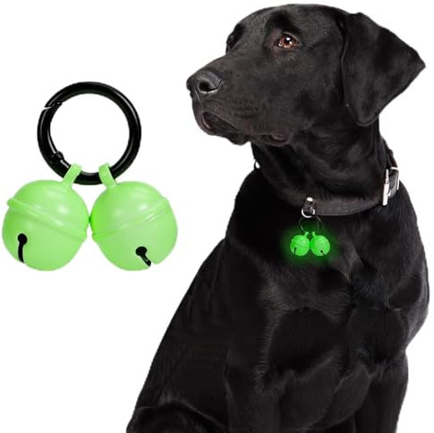 Campanelli per collare per cani, campanelli luminosi extra forti per cani e gatti, per tracciare e salvare animali selvatici e uccelli, campanelli in rame resistenti. (Razza piccola e media)