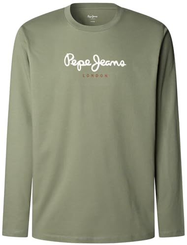Pepe Jeans Eggo Long N T-Shirt Homme Vert (Vert Militaire), S, Vert (Vert Militaire)., S