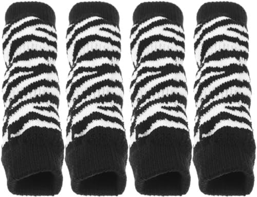 Toddmomy 1 Set Pet Leg Warmer Socks for Dogs Waterproof Dog Leg Wraps for Winter Use Dog Elbow Protector Zebra Pattern Size L Ideal for Keeping Your Dog' Legs and Warm
