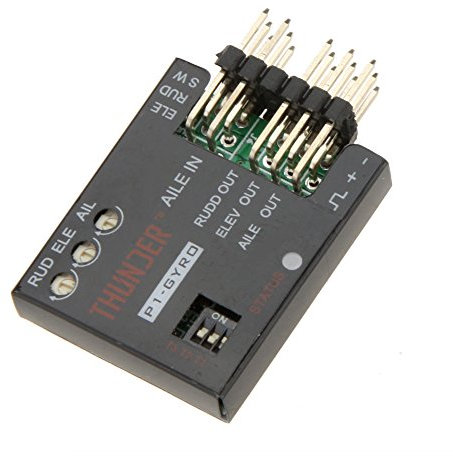 Diheohg P1-Gyro 3-Achsen Flight Controller Stabilisator System Gyro Für Fixed Flying Wing Black