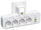 Ladron Bloc de prises murales (blanc, 4 prises)