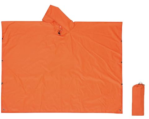 TYXHXTF Poncho Pluie Imperméable avec Capuche,Poncho/Tapis de Camping/Ombre de Camping Multifonctions 3 en 1,PonchoImperméable Unisexe PonchoPluie Réutilisable,Cape de Pluie pour Moto/vélo,Vert