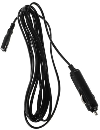 Gatuida Câble d'alimentation 3 Mètres en 8 pour Mini-réfrigérateur Voiture, Adaptateur Secteur 12 V, Prise Allume-Cigare, Alimentation Polyvalente pour Glacière Portable, Usage Automobile