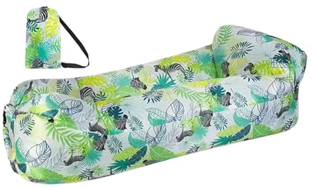 Aufblasbares Sofa – Luftgefülltes Liegestuhl, leichter Klappsitz, wasserdichte aufblasbare Sofas mit schneller Installation mit Pumpe | Entspannende Outdoor-Möbel für Camping, Pool,