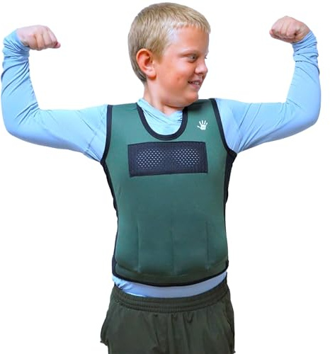 Weighted Vest for Kids, Compression Vest with 6 Weights, Extra Large