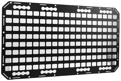 Ausla Panneau Molle pour Camion, Support Modulaire en Aluminium pour Un Stockage Efficace du Fret, Organisation 432x768mm pour Pick-up, SUV, Camping-Car