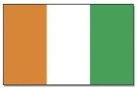 Stock-Flagge 30 x 45 : Cote d'ivoire (Elfenbeinküste)