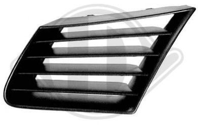 DIEDERICHS 7425043 Rejilla delantera negro mate