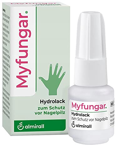 Myfungar Nagellack, Hydrolack zum Schutz vor Nagelpilz, wirkt gegen Pilzerreger, mit HPCH & Octopirox, für gesunde Nägel, 3.3 ml