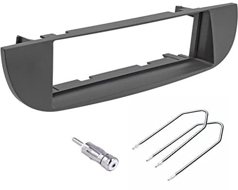 Sound Way Kit Montaggio Autoradio, Mascherina 1 DIN, Adattatore Antenna, Chiavi di Smontaggio Compatibile con Fiat 500 Cinquecento