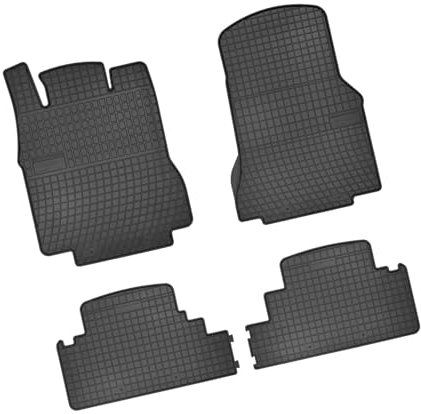 Bär-AfC MB04647 Gummimatten Auto Fußmatten Schwarz, Erhöhter Rand, Set 4-teilig, Passgenau für Mercedes Benz A-Klasse Typ W168 Baujahr 1997 bis 2004 kurzer Radstand