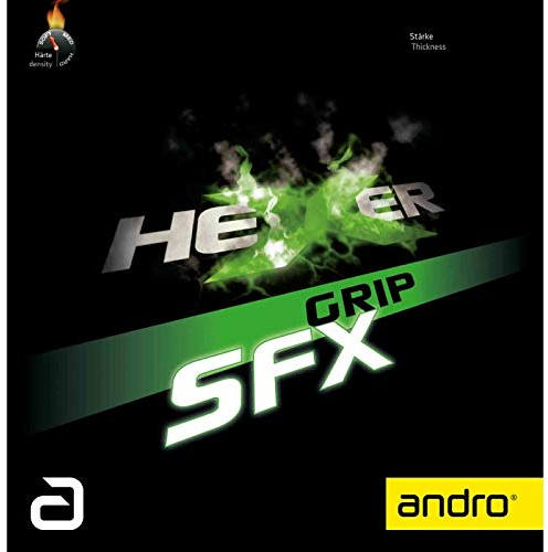 ANDRO Belag Hexer Grip SFX Farbe 2,1 mm, schwarz, Größe 2,1 mm, schwarz
