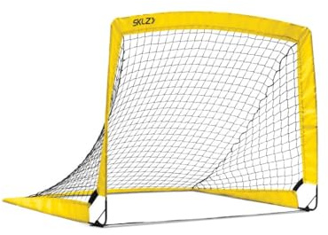 SKLZ Unisex-Jugendfußballnetz, 122 x 3 t, Schwarz/Gelb