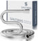 SANTRAS® Tuyau de douche PREMIUM chrome 2,50 m MADE IN GERMANY avec économiseur d'eau - Particulièrement flexible et résistant à la torsion avec flow limiter