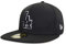New Era Men's MLB Los Angeles Dodgers Basic 59Fifty Fitted Hat Black Outline 7 3/8