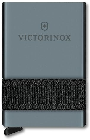 Victorinox Smart Card Wallet, 2 in 1 Portemonnaie mit Multitool, 10 Funktionen, Swiss Made, Kartenetui, inkl. Geldscheinband, Sharp Gray (Grau)
