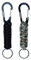 GREATRIL Schlüsselanhänger Karabiner Schwarz+Camo - Paracord Karabinerhaken Schlüsselanhänger Kurz für Arbeit Autoschlüssel Flasche Camping Wandern Jungen/Mädchen/Herren/Frauen