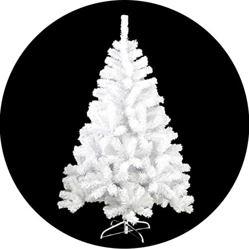 LJFLI Albero di Natale Bianco PVC Simulazione Albero di Natale Decorazione Albero di Natale Artificiale Decorazioni per la Casa,150cm