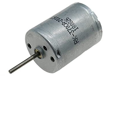 Lcuihong-Mini moteur à courant continu RK-370CA-20165 Moteur électrique rond, DC 6V-12V 13000RPM ARBRE 2MM, moteur à brosse à charbon haute vitesse, moteur micro mini 24mm, DIY Hobby Toy Voiture Batea