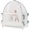 Baby & Beyond Filet de sécurité pour Tente de lit de bébé, Maille Solide et Durable, Fermetures éclair autobloquantes, protège bébé de l'escalade et des Insectes et moustiques, Installation Solide