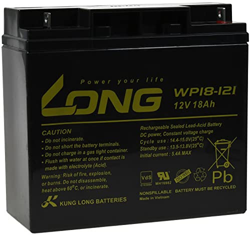 akku-net KungLong Bleiakku WP18-12I 12V 18Ah ersetzt FIAMM Typ FG21803, 12V, Lead-Acid