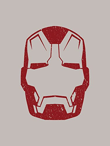 Komar Wandbild - Iron Man Helmet MK 43 - Größe: 30 x 40 cm - Marvel, Kinderzimmer, Wandgestaltung, Bild
