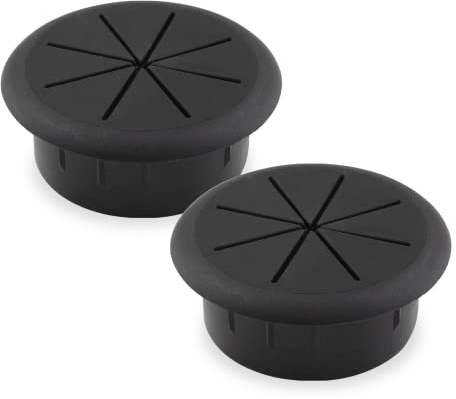 suiwotin 2 x 5,1 cm Kabeldurchführung, schwarz