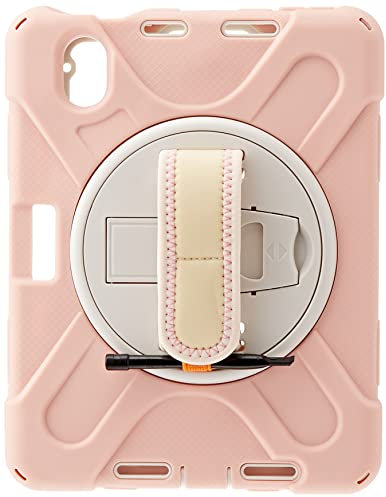 Funda para iPad Mini 6ª generación 2021 con Soporte para lápiz, Resistente a los Golpes, Resistente a los Golpes, con Soporte Giratorio y Correa de Mano, Color Rosa