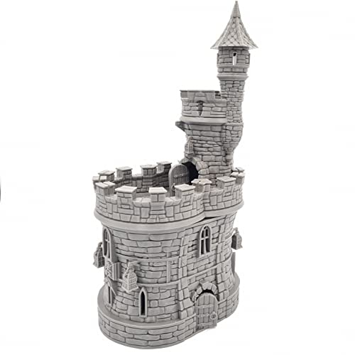 QP3D – Barbican Gate House Castle – Fantasy Terrain Landschaft für Tischplatte & RPG 28–32 mm Miniaturen Wargame Requisiten DnD D&D, 3D gedruckt und lackierbar (klassisch)