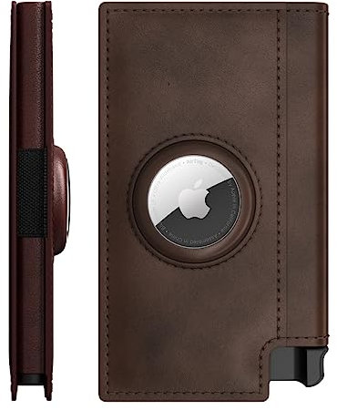 Ekster Portefeuille AirTag du Parlement, Marron classique, Minimaliste